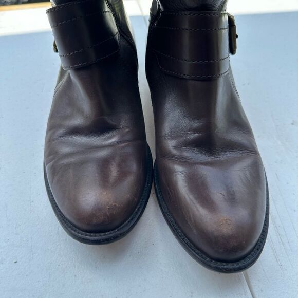 Corsa Como Elegant Brown Leather Riding Boots - Picture 3 of 9